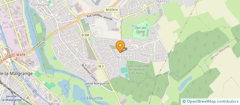 localisation de l'entreprise EBAT  SAULXURES-LES-NANCY