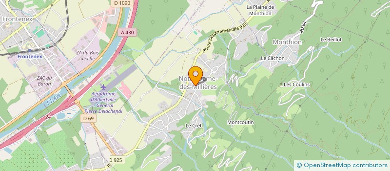 localisation de l'entreprise EBAUDIA PERCUSSAO  NOTRE-DAME-DES-MILLIERES