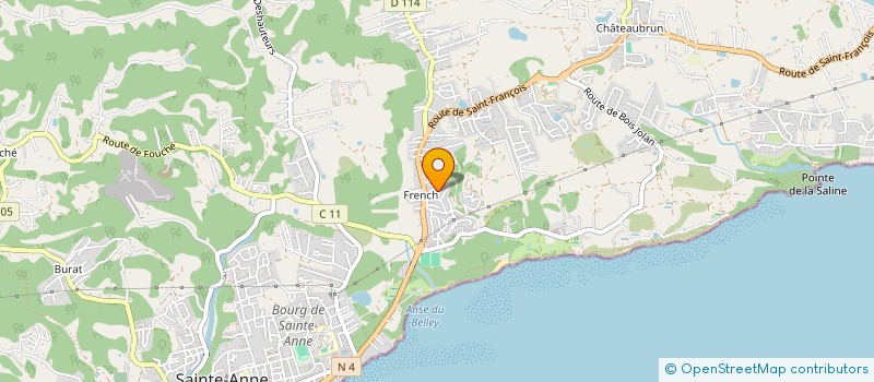 localisation de l'entreprise EBB  SAINTE-ANNE