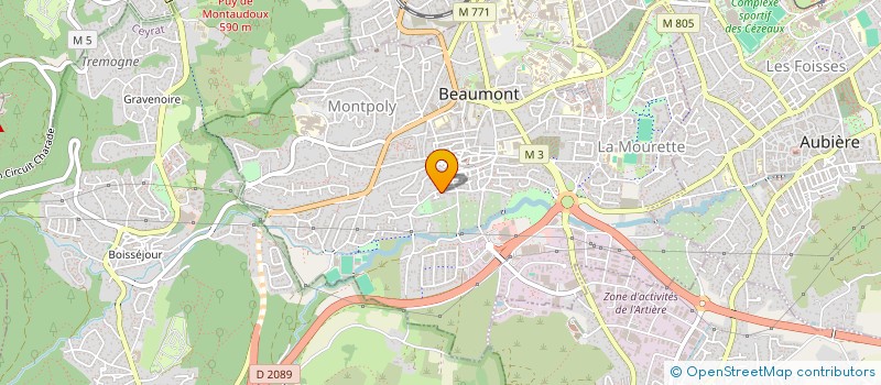 localisation de l'entreprise EBB à BEAUMONT