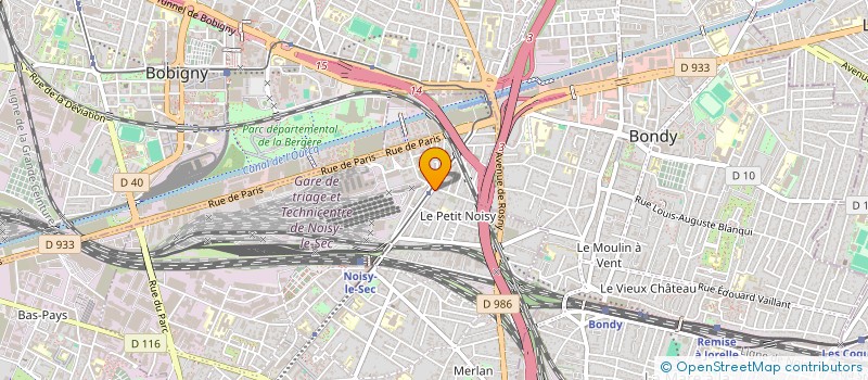 localisation de l'entreprise EBB à NOISY-LE-SEC