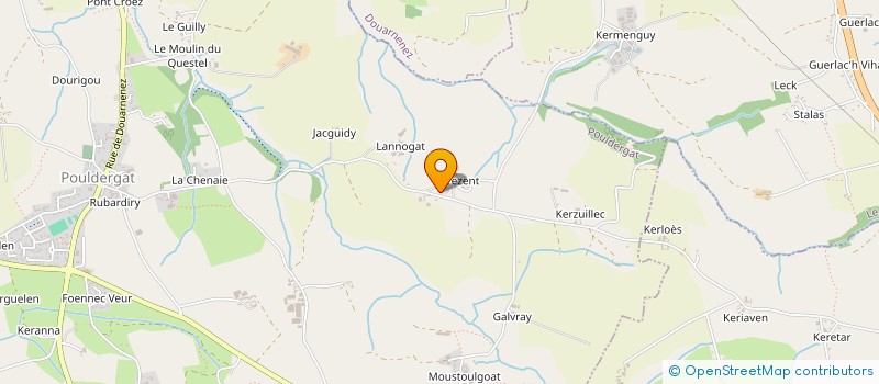 localisation de l'entreprise EBB ENERGIE  POULDERGAT