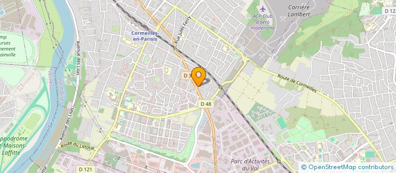 localisation de l'entreprise EBBAT à CORMEILLES-EN-PARISIS