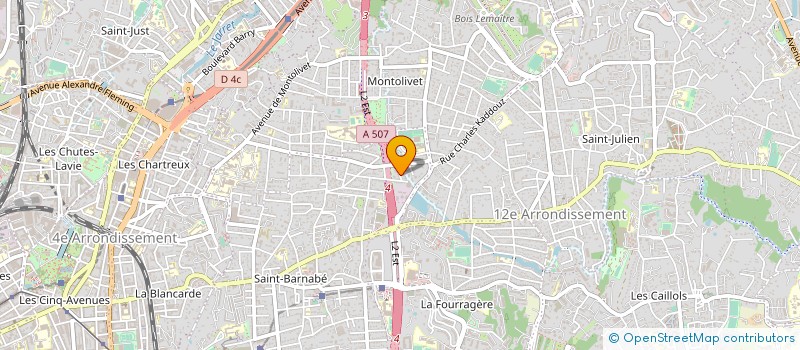 localisation de l'entreprise EBBE à MARSEILLE