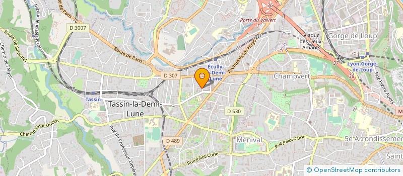 localisation de l'entreprise EBBL à TASSIN-LA-DEMI-LUNE