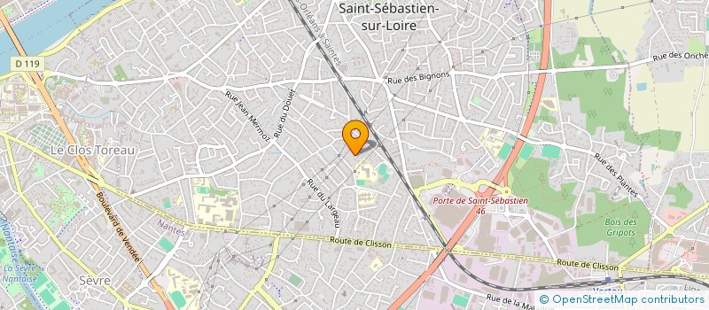 localisation de l'entreprise EBC à SAINT-SEBASTIEN-SUR-LOIRE