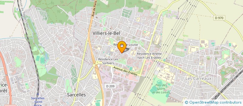 localisation de l'entreprise EBC à VILLIERS-LE-BEL