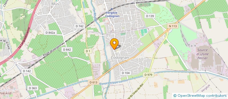 localisation de l'entreprise EBC  CODOGNAN