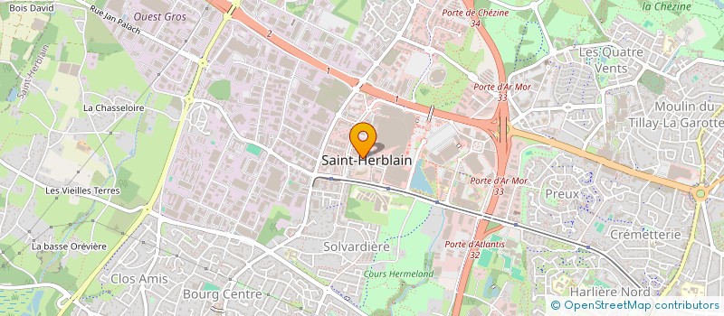 localisation de l'entreprise EBC  ST-HERBLAIN