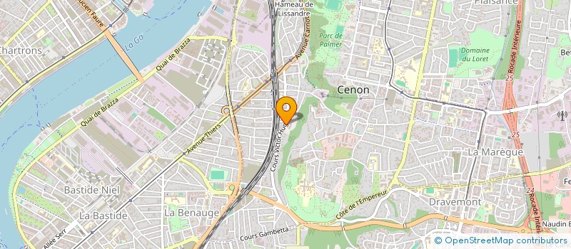 localisation de l'entreprise EBC  CENON