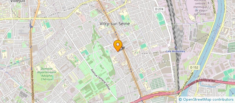 localisation de l'entreprise EBC BENEFIC à VITRY-SUR-SEINE