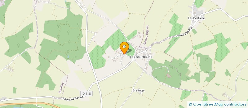 localisation de l'entreprise EBC. ENGLISH  BUSINESS AND COMMUNICATION  MAREUIL