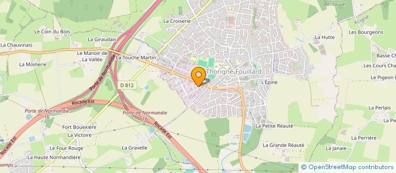 localisation de l'entreprise EBC EUROPE à THORIGNE-FOUILLARD