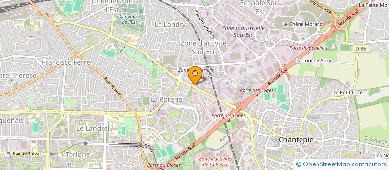 localisation de l'entreprise EBC FINANCE à RENNES