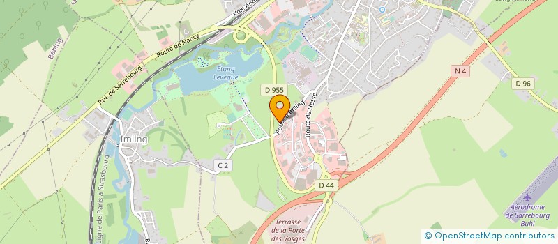 localisation de l'entreprise EBC SA  SARREBOURG