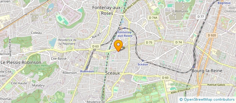 localisation de l'entreprise EBC SERVICES à SCEAUX