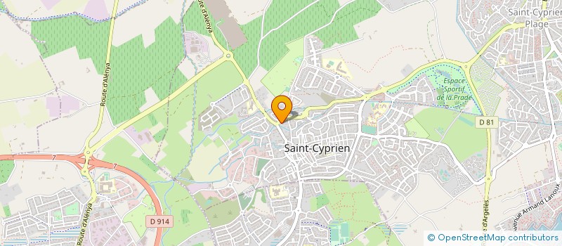 localisation de l'entreprise EBCD à SAINT-CYPRIEN