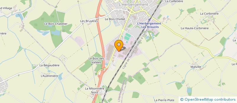 localisation de l'entreprise EBCD EXPERTISE  L'HERBERGEMENT