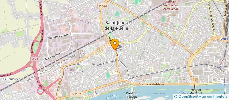 localisation de l'entreprise EBCI à SAINT-JEAN-DE-LA-RUELLE