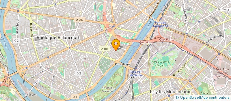 localisation de l'entreprise EBCI  BOULOGNE-BILLANCOURT