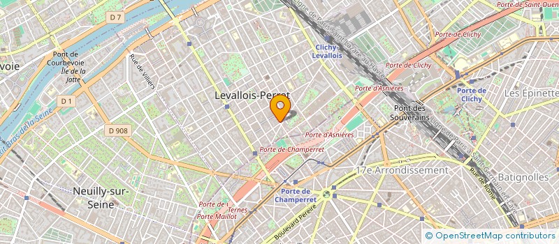 localisation de l'entreprise EBCL à LEVALLOIS PERRET