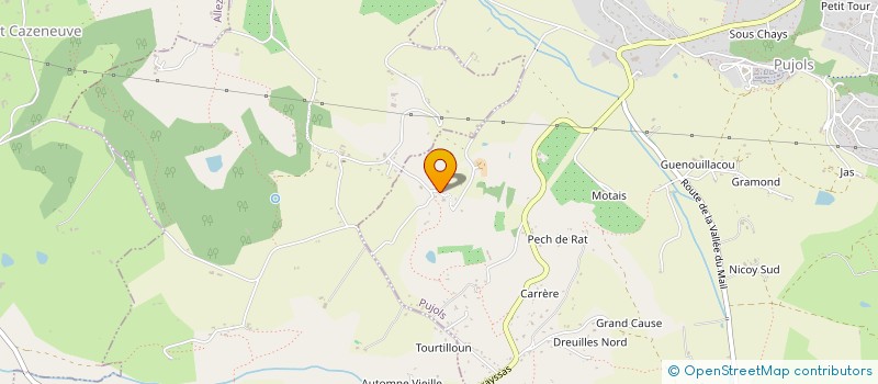 localisation de l'entreprise EBCP  PUJOLS