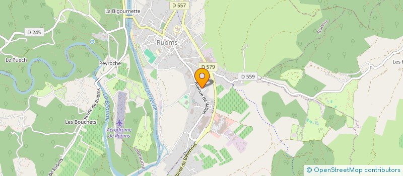 localisation de l'entreprise EBCR  RUOMS