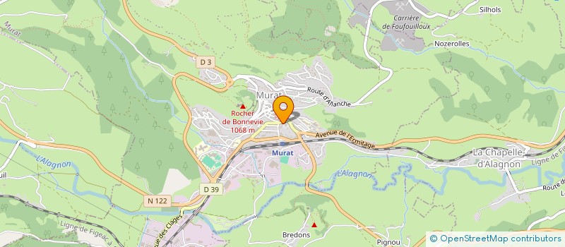 localisation de l'entreprise EBDANSE à MURAT