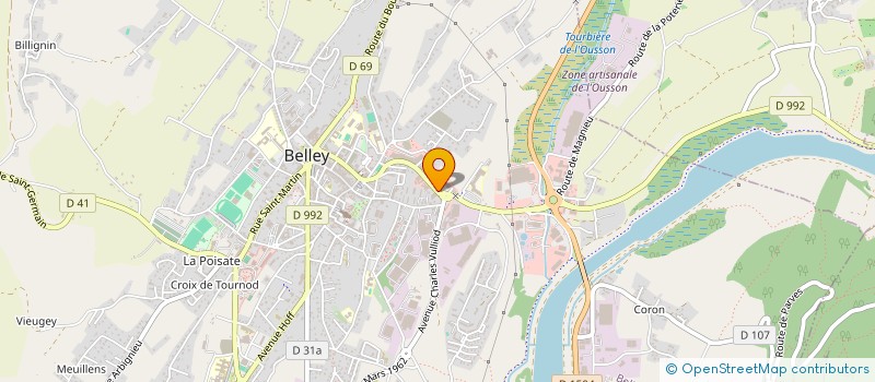 localisation de l'entreprise EBDIS à BELLEY