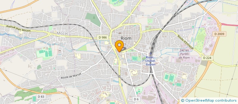 localisation de l'entreprise EBDL INVEST  RIOM