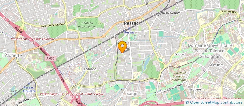 localisation de l'entreprise EBDM à PESSAC