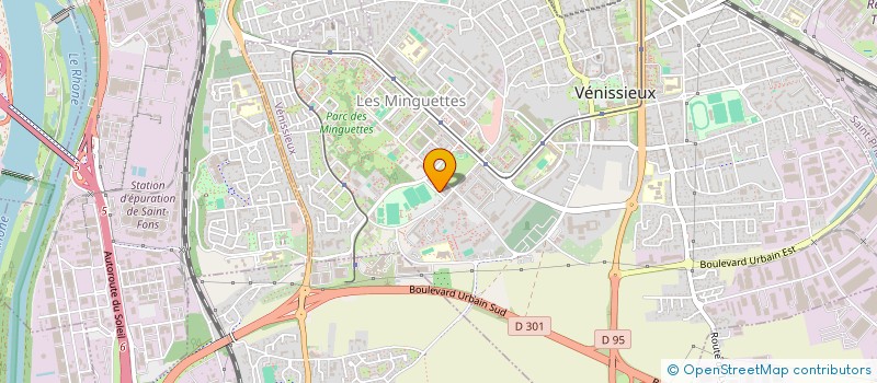 localisation de l'entreprise EBDM ETANCHEITE à VENISSIEUX