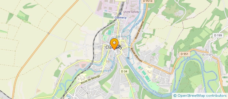 localisation de l'entreprise EBE DES VAUX D'YONNE à CLAMECY