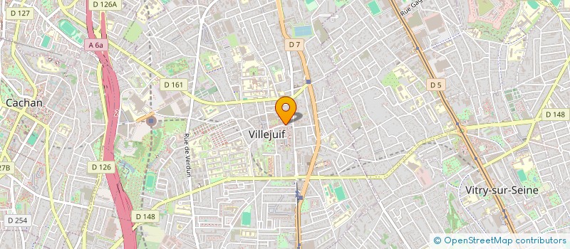 localisation de l'entreprise EBEM GUN  VILLEJUIF