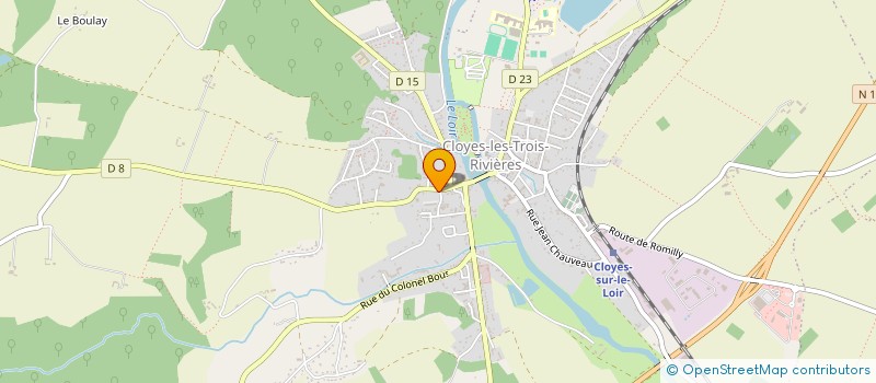 localisation de l'entreprise EBEN à CLOYES-LES-TROIS-RIVIERES