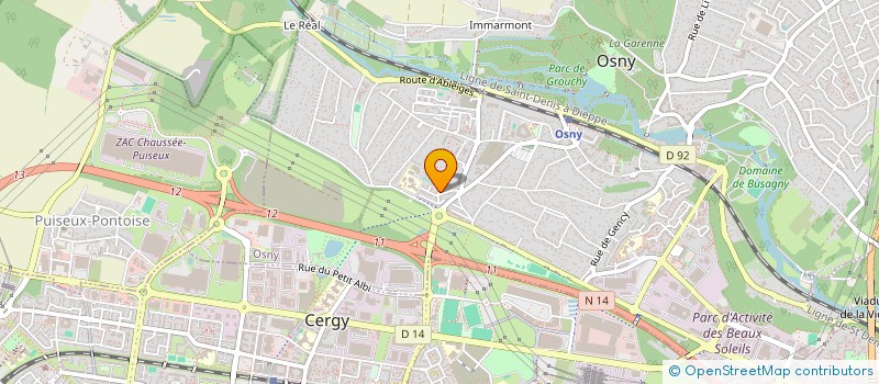 localisation de l'entreprise EBEN CONSULTING ET SERVICES  OSNY