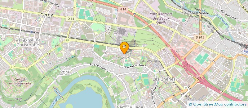 localisation de l'entreprise EBEN'DISC  CERGY