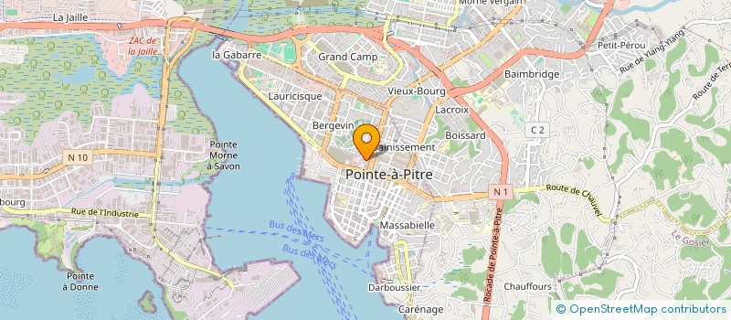 localisation de l'entreprise EBEN-EZER GWA  POINTE A PITRE