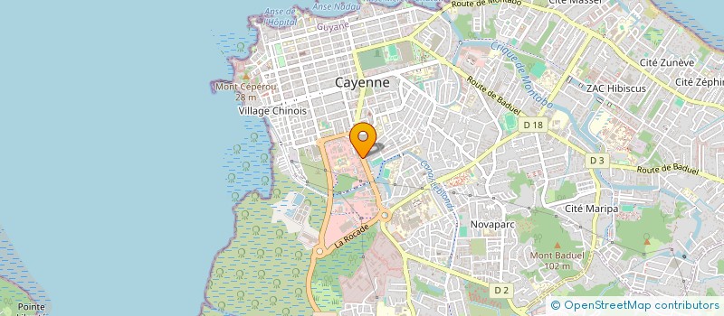 localisation de l'entreprise EBEN REVALORISATION  CAYENNE
