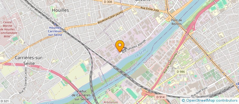 localisation de l'entreprise EBENAL à BEZONS
