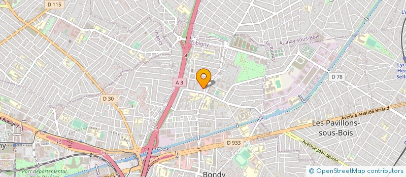 localisation de l'entreprise EBENE 1989  BONDY