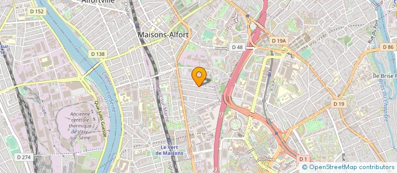 localisation de l'entreprise EBENE à MAISONS-ALFORT