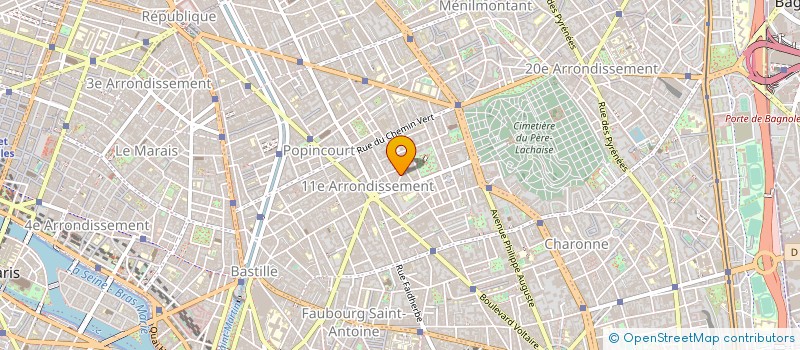 localisation de l'entreprise EBENE à PARIS