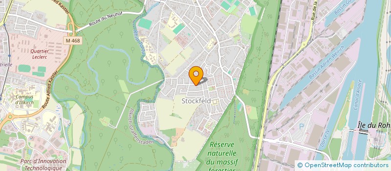 localisation de l'entreprise EBENE à STRASBOURG