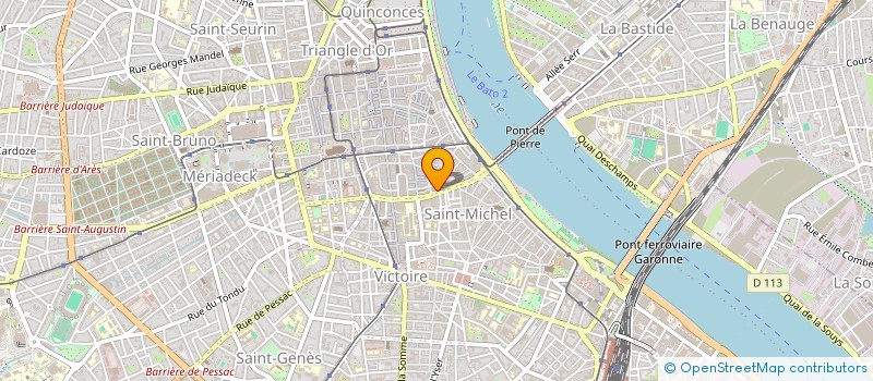 localisation de l'entreprise EBENE  BORDEAUX