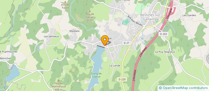 localisation de l'entreprise EBENE  BESSINES-SUR-GARTEMPE