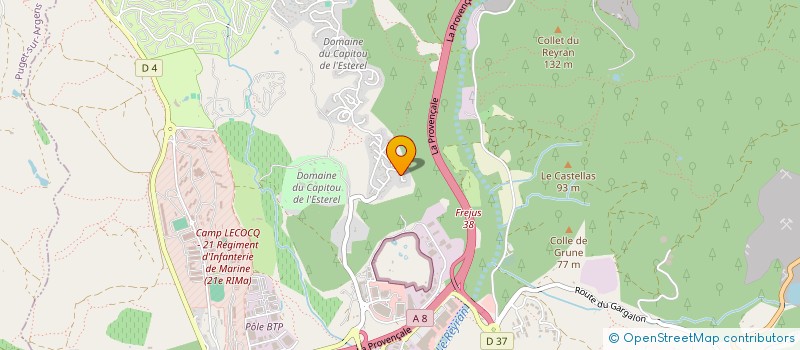 localisation de l'entreprise EBENE à FREJUS