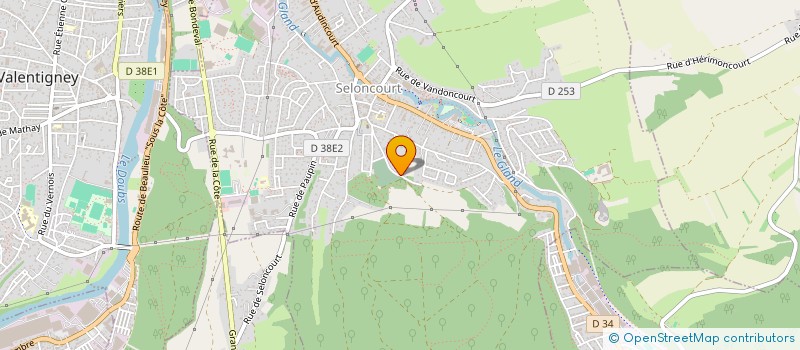 localisation de l'entreprise EBENE  SELONCOURT