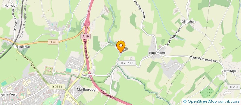 localisation de l'entreprise EBENE  WIMILLE