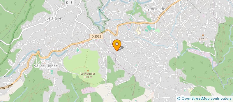 localisation de l'entreprise EBENE  PEYMEINADE